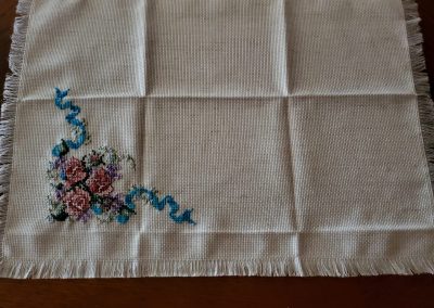 Cross Stitch Placemat by Lady Kathleen
