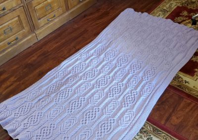 Knitted Lap Blanket by Lady Kathleen