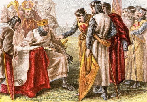 King John being forced to sign Magna Carta | Enchanted Family Genealogy