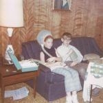 1970ish-guilty-looks-kevin-was-hiding-candy-under-pillow-house-where-cousins-visited