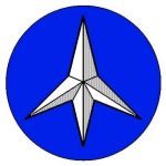 Order of the Caltrop: Azure, a caltrop Argent. caltrop